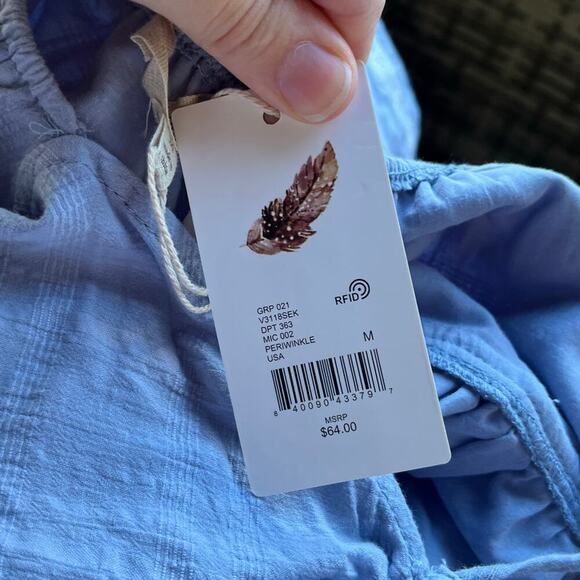 Chelsea & Violet Women's Embroidered Periwinkle Babydoll Dress Size M. NEW - Picture 8 of 11